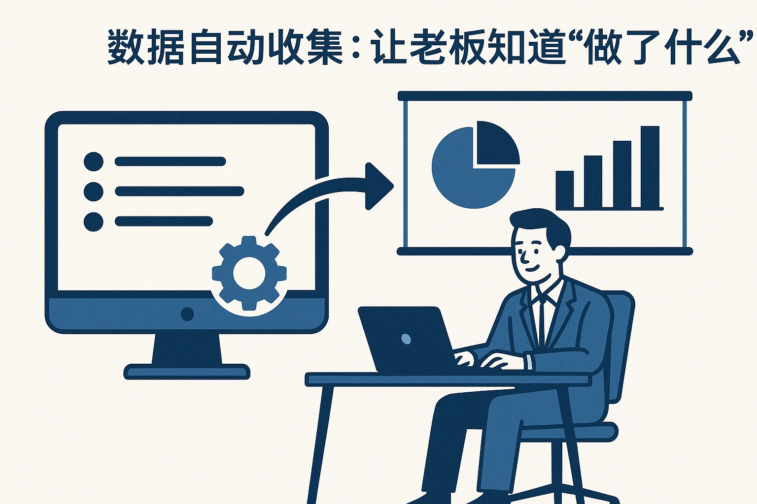 2. 数据自动收集：让老板知道