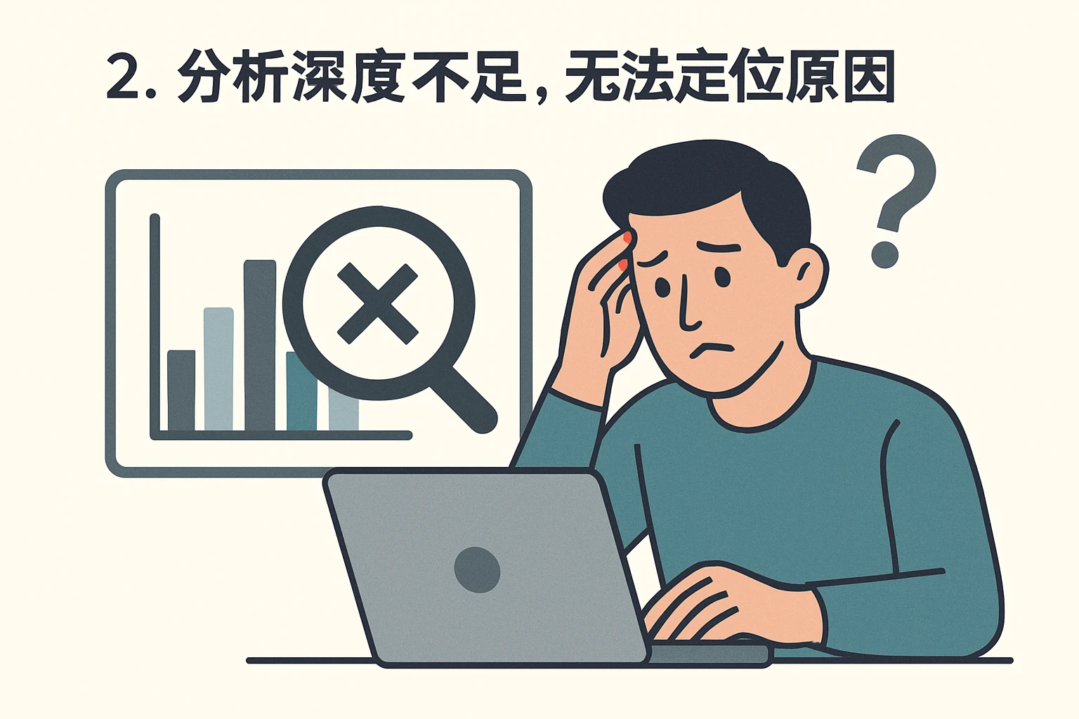 2. 分析深度不足，无法定位原因