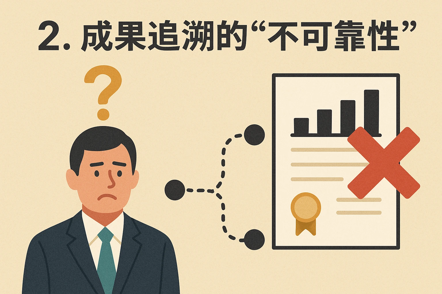 2. 成果追溯的“不可靠性”