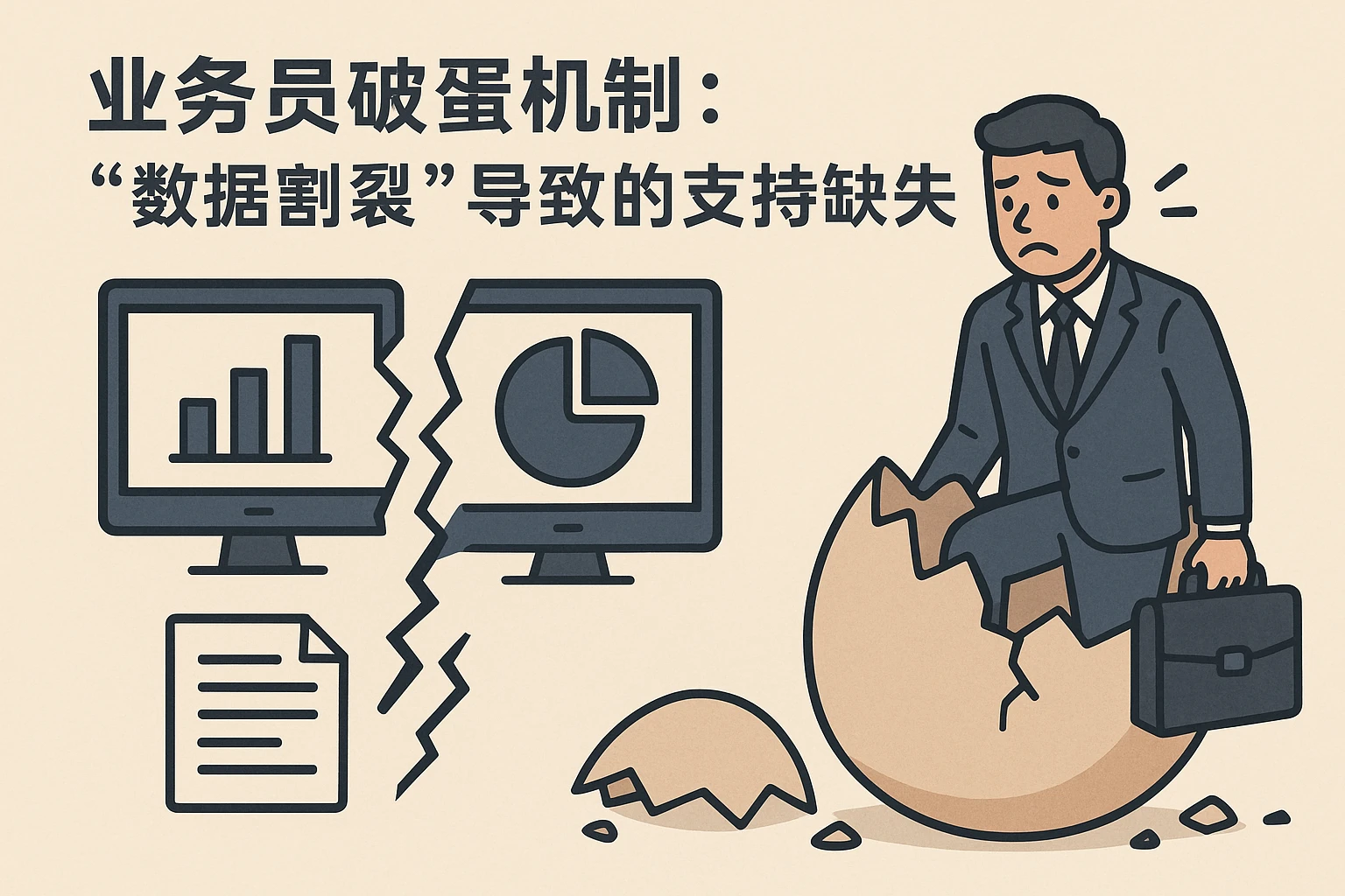 2. 业务员破蛋机制：“数据割裂”导致的支持缺失