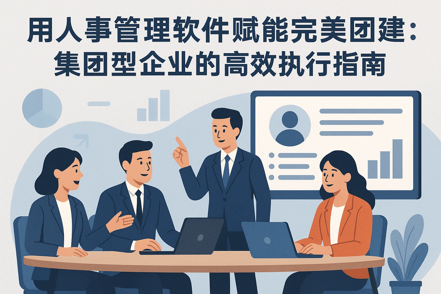 用人事管理软件赋能完美团建:集团型企业的高效执行指南