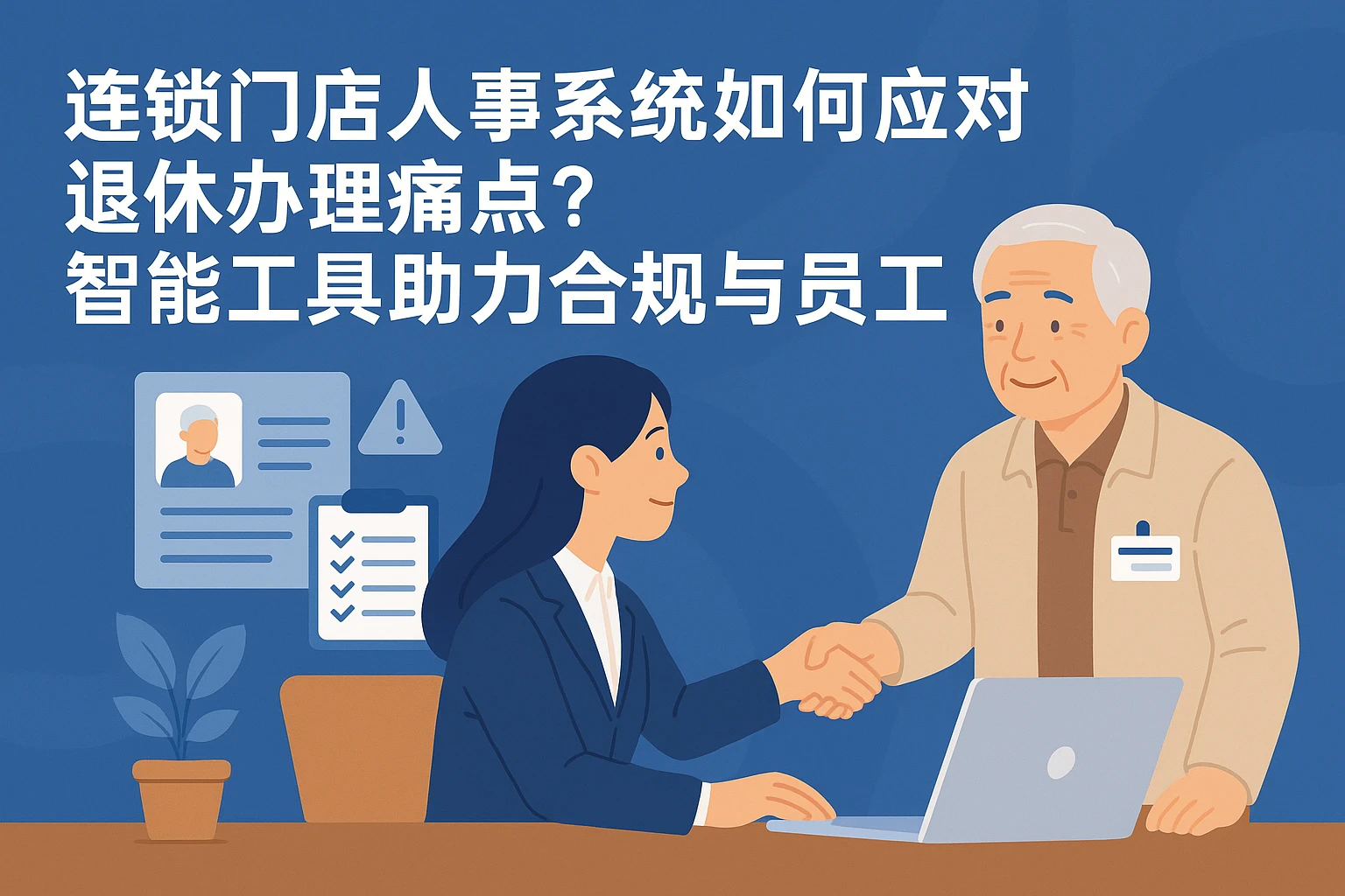 连锁门店人事系统如何应对退休办理痛点?智能工具助力合规与员工关怀