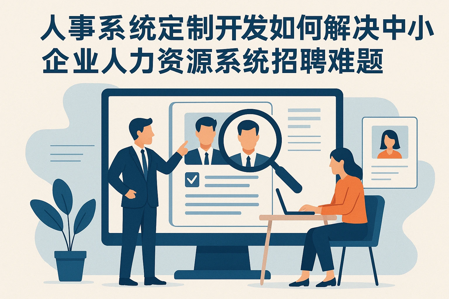 人事系统定制开发如何解决中小企业人力资源系统招聘难题