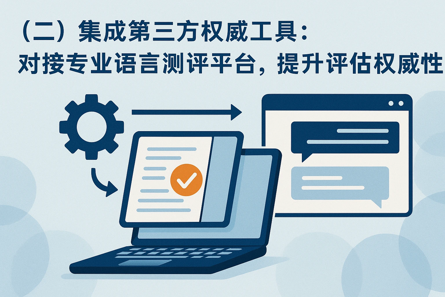 （二）集成第三方权威工具：对接专业语言测评平台，提升评估权威性