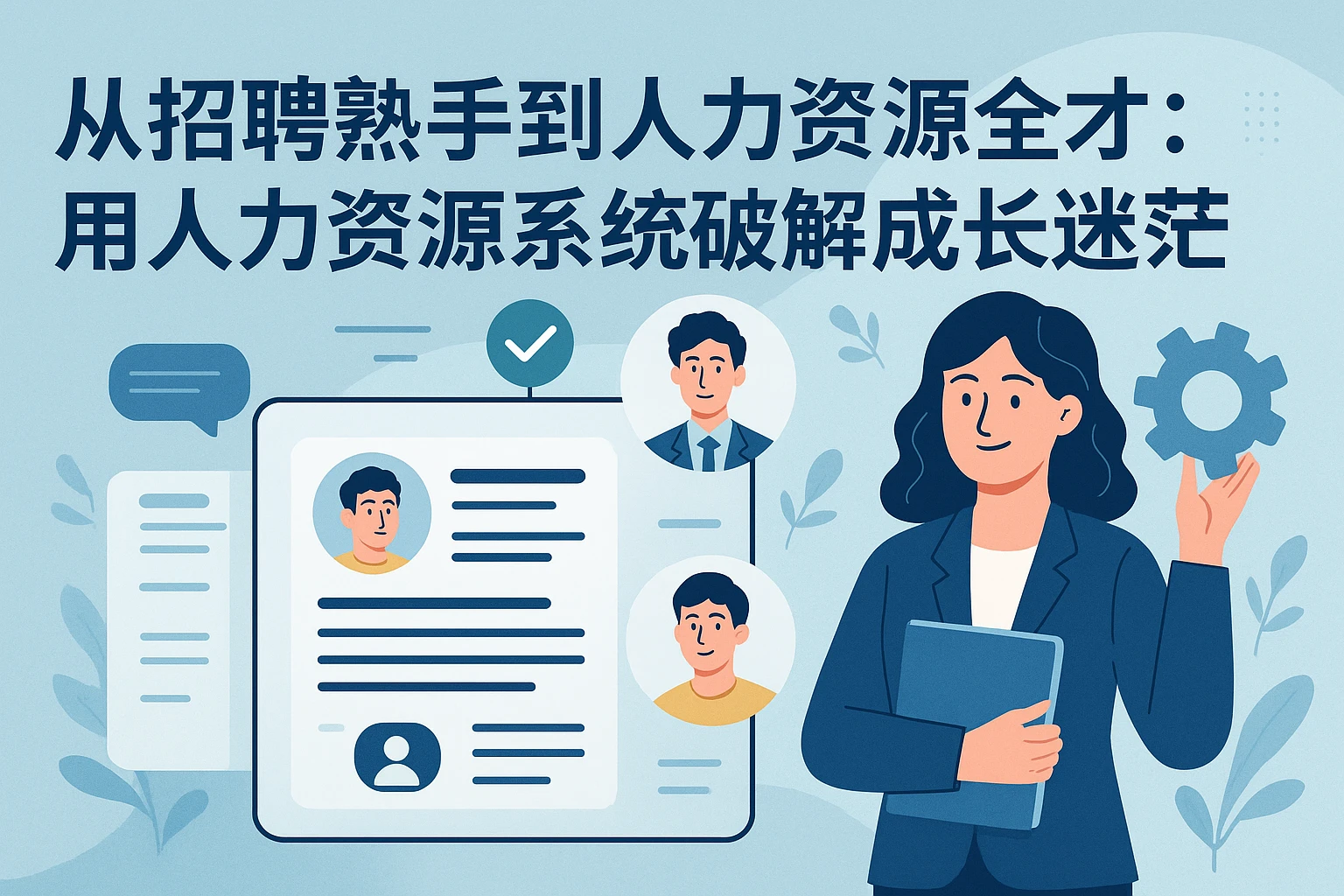 从招聘熟手到人力资源全才：用人力资源系统破解成长迷茫