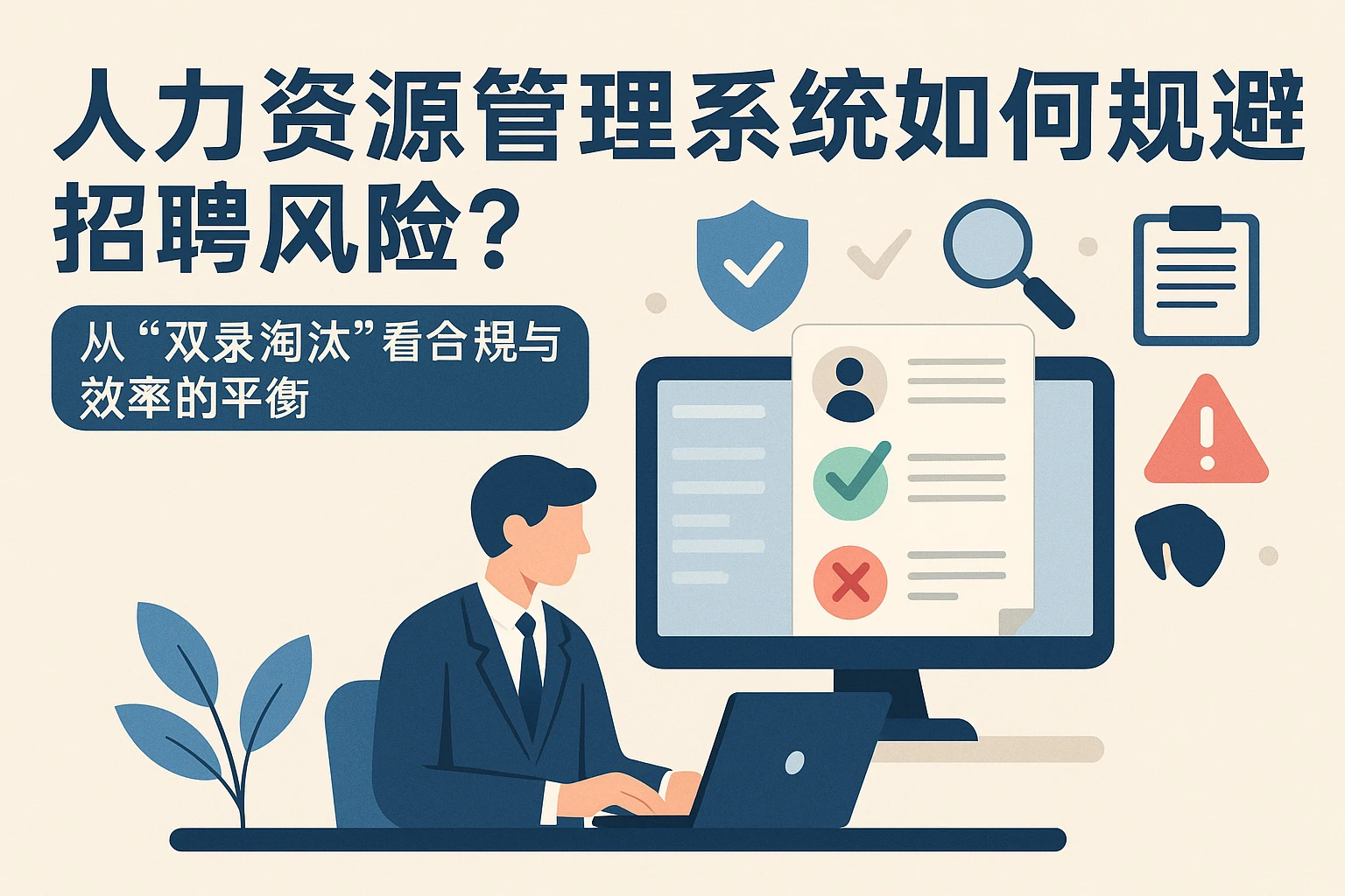人力资源管理系统如何规避招聘风险?从“双录淘汰”看合规与效率的平衡