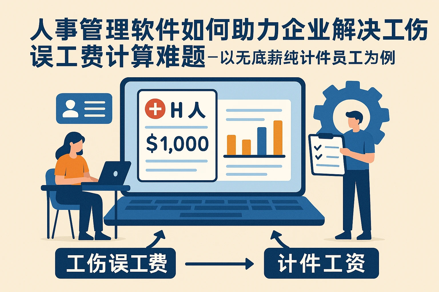 人事管理软件如何助力企业解决工伤误工费计算难题——以无底薪纯计件员工为例
