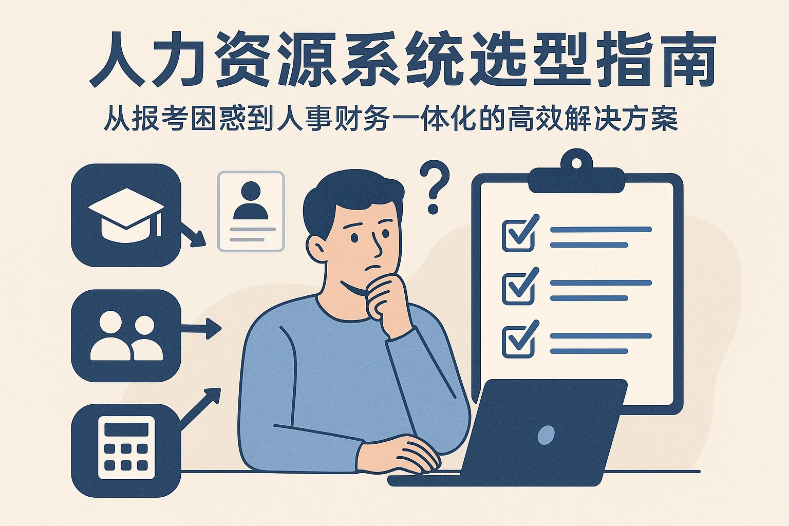 人力资源系统选型指南:从报考困惑到人事财务一体化的高效解决方案