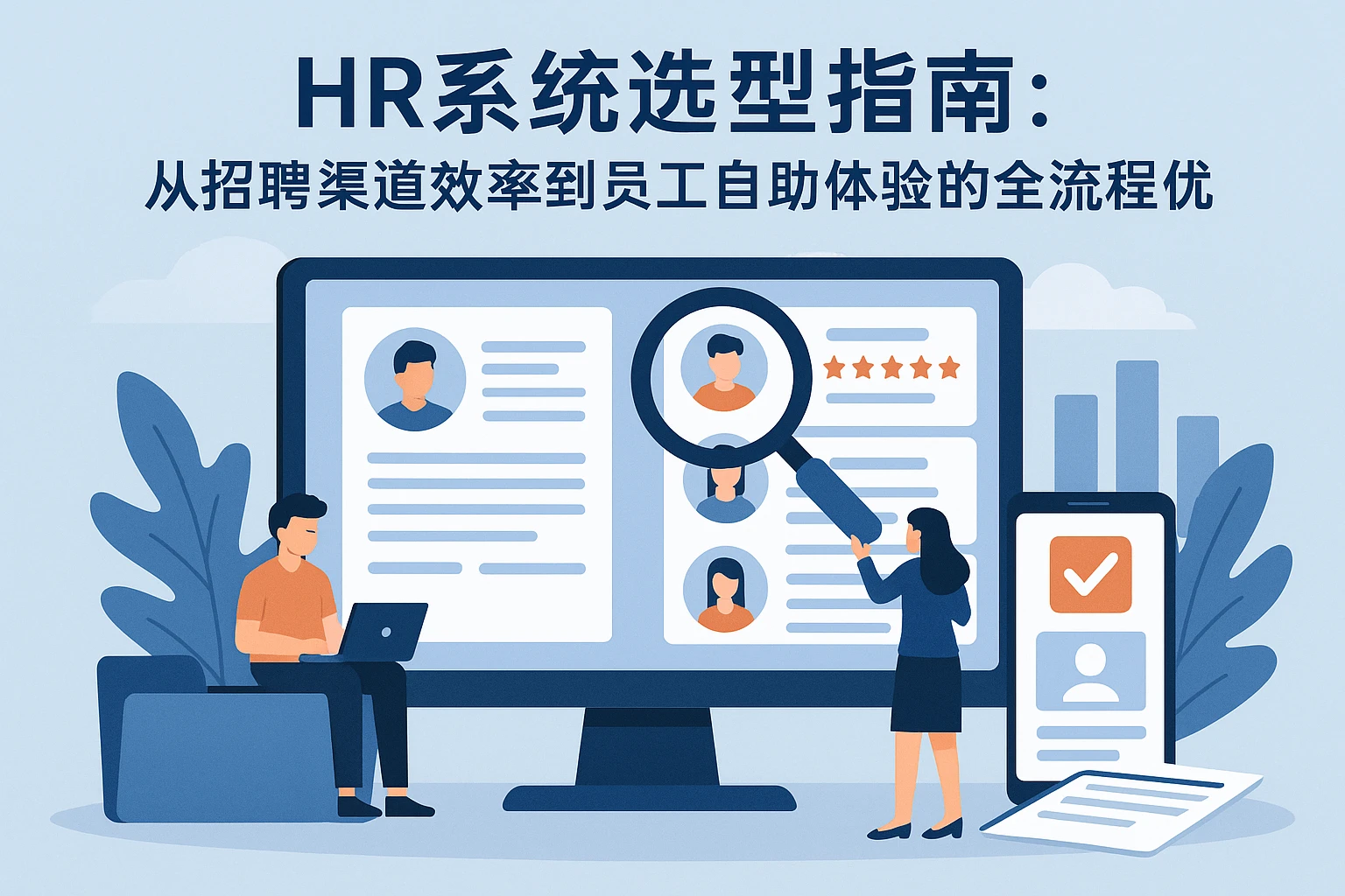 HR系统选型指南：从招聘渠道效率到员工自助体验的全流程优化