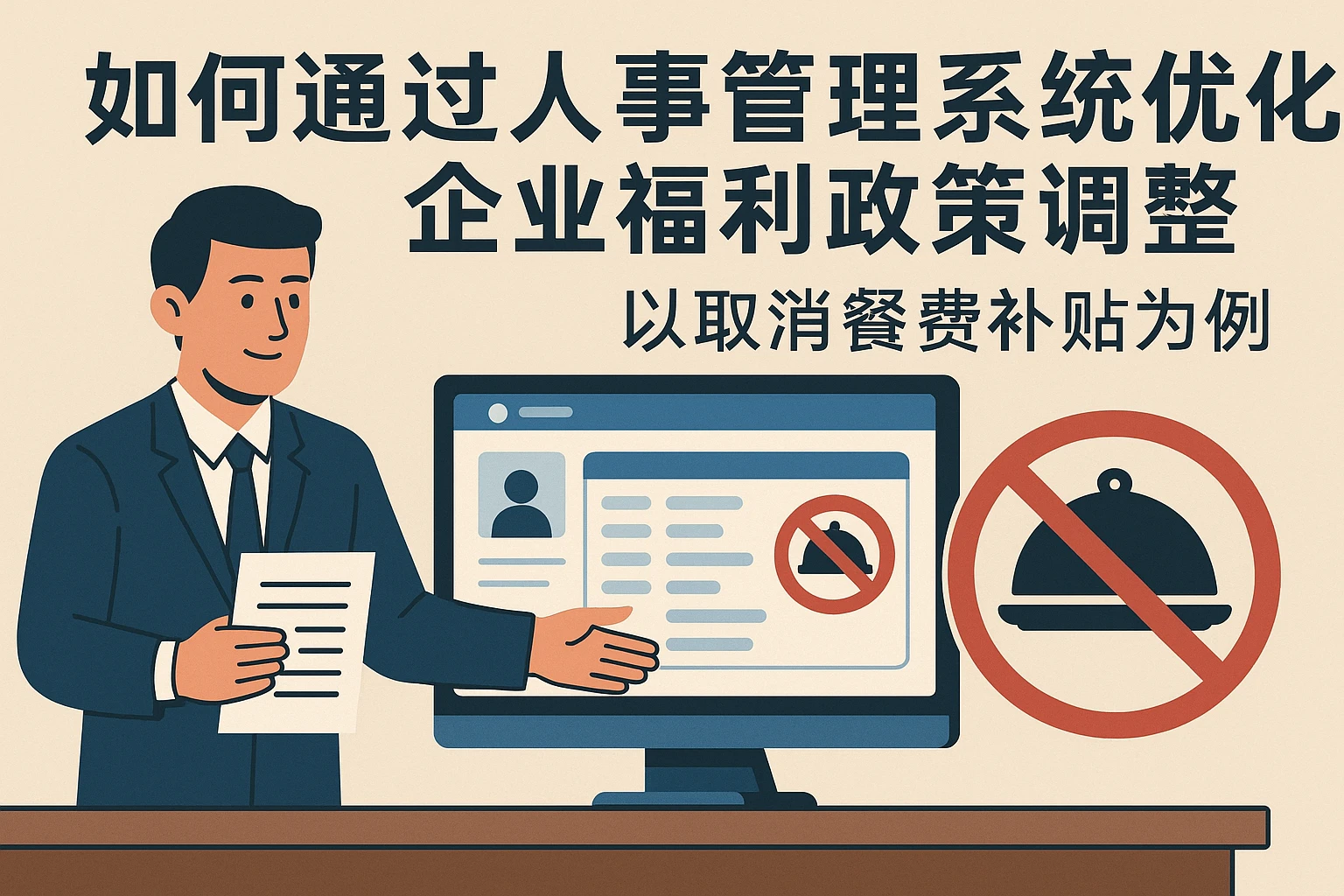 如何通过人事管理系统优化企业福利政策调整:以取消餐费补贴为例