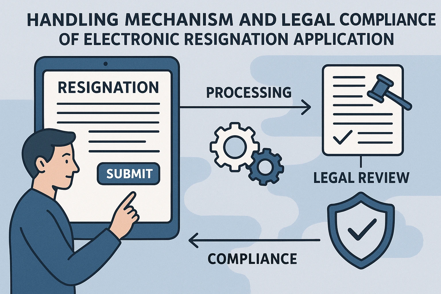 电子化离职申请的处理机制与法律合规性