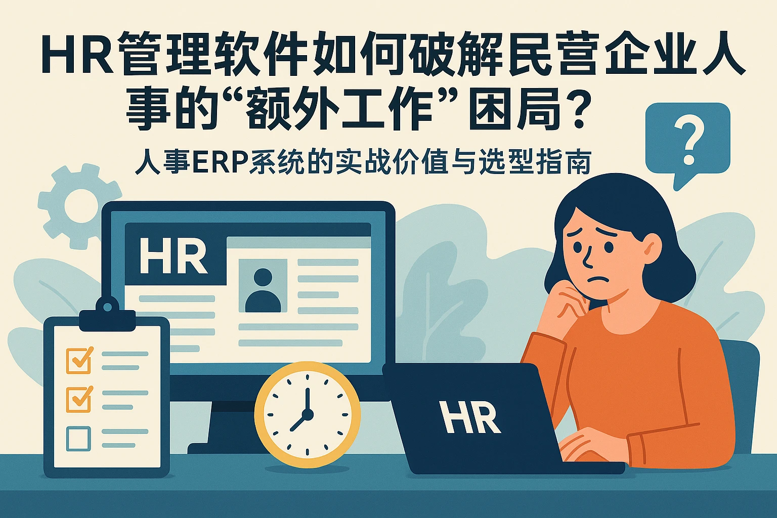 HR管理软件如何破解民营企业人事的“额外工作”困局?——人事ERP系统的实战价值与选型指南