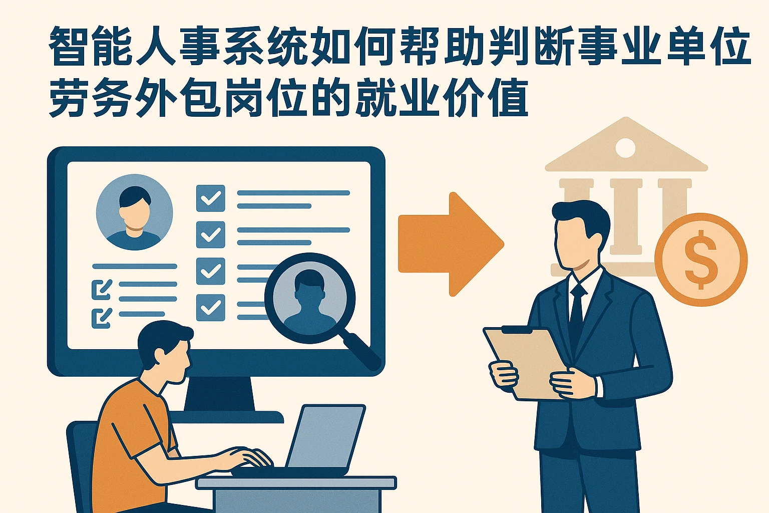 智能人事系统如何帮助判断事业单位劳务外包岗位的就业价值