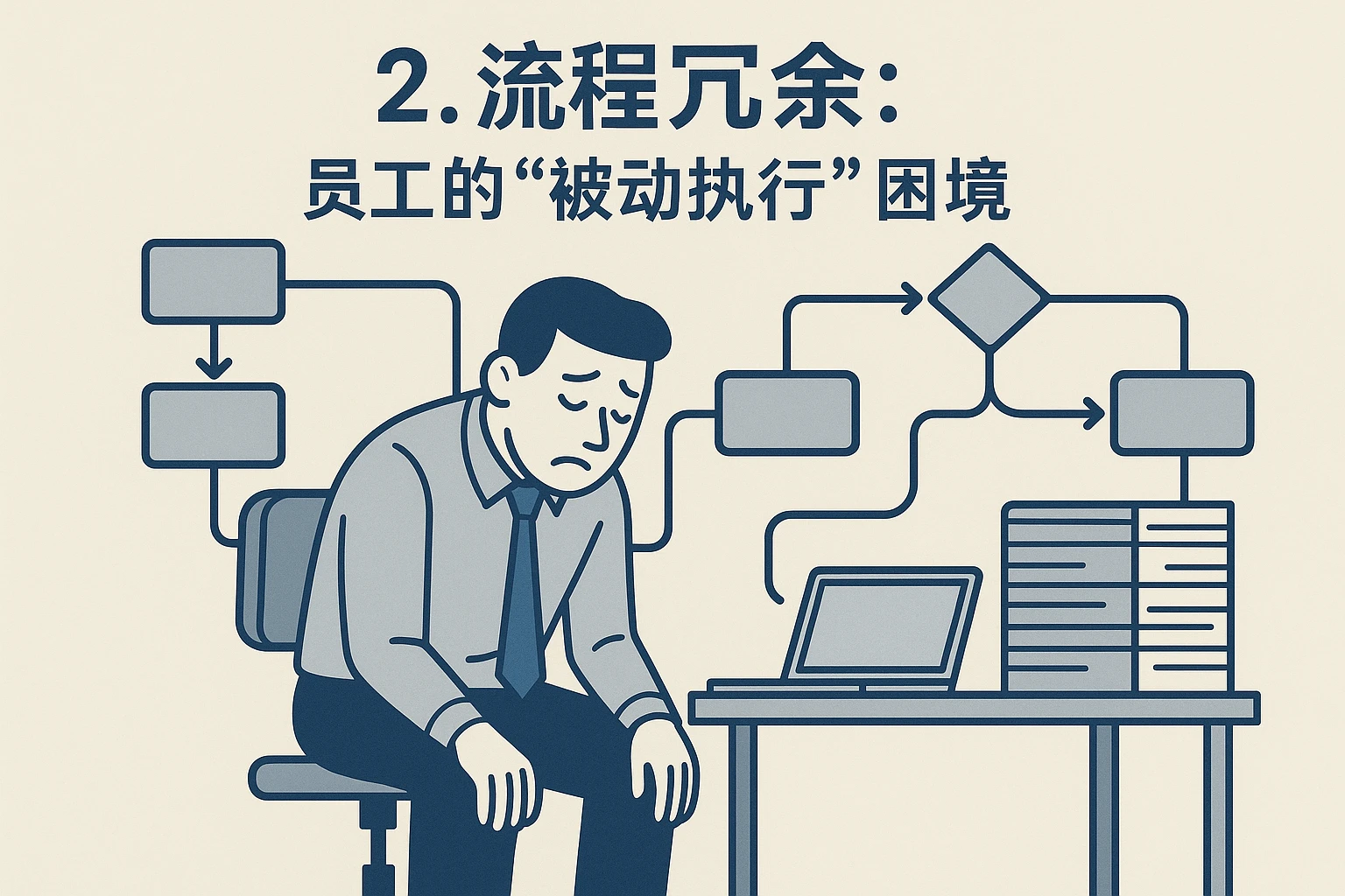 2. 流程冗余：员工的“被动执行”困境