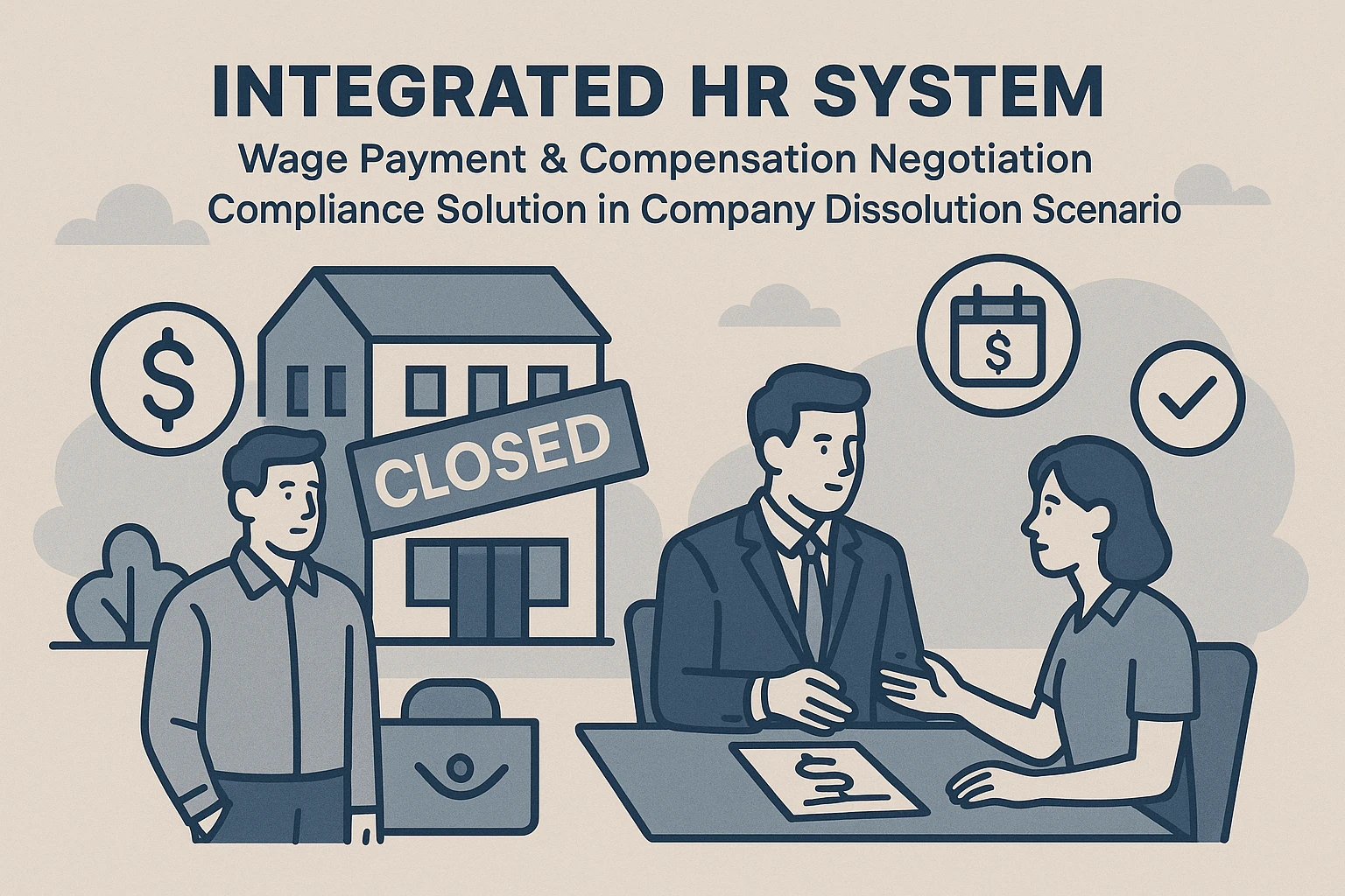 一体化人事系统：企业解散场景下的工资发放与赔偿协商合规解决方案