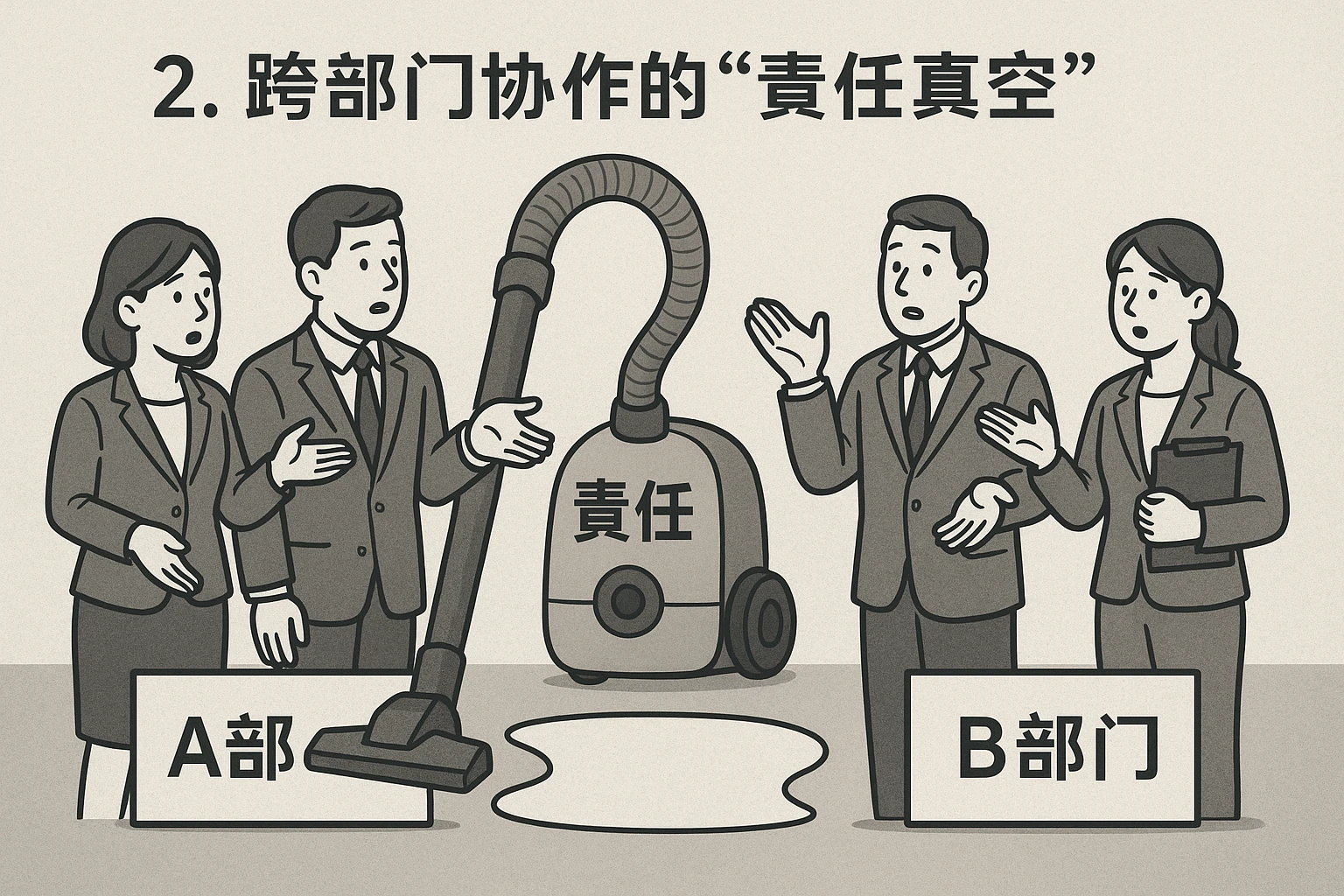 2. 跨部门协作的“责任真空”