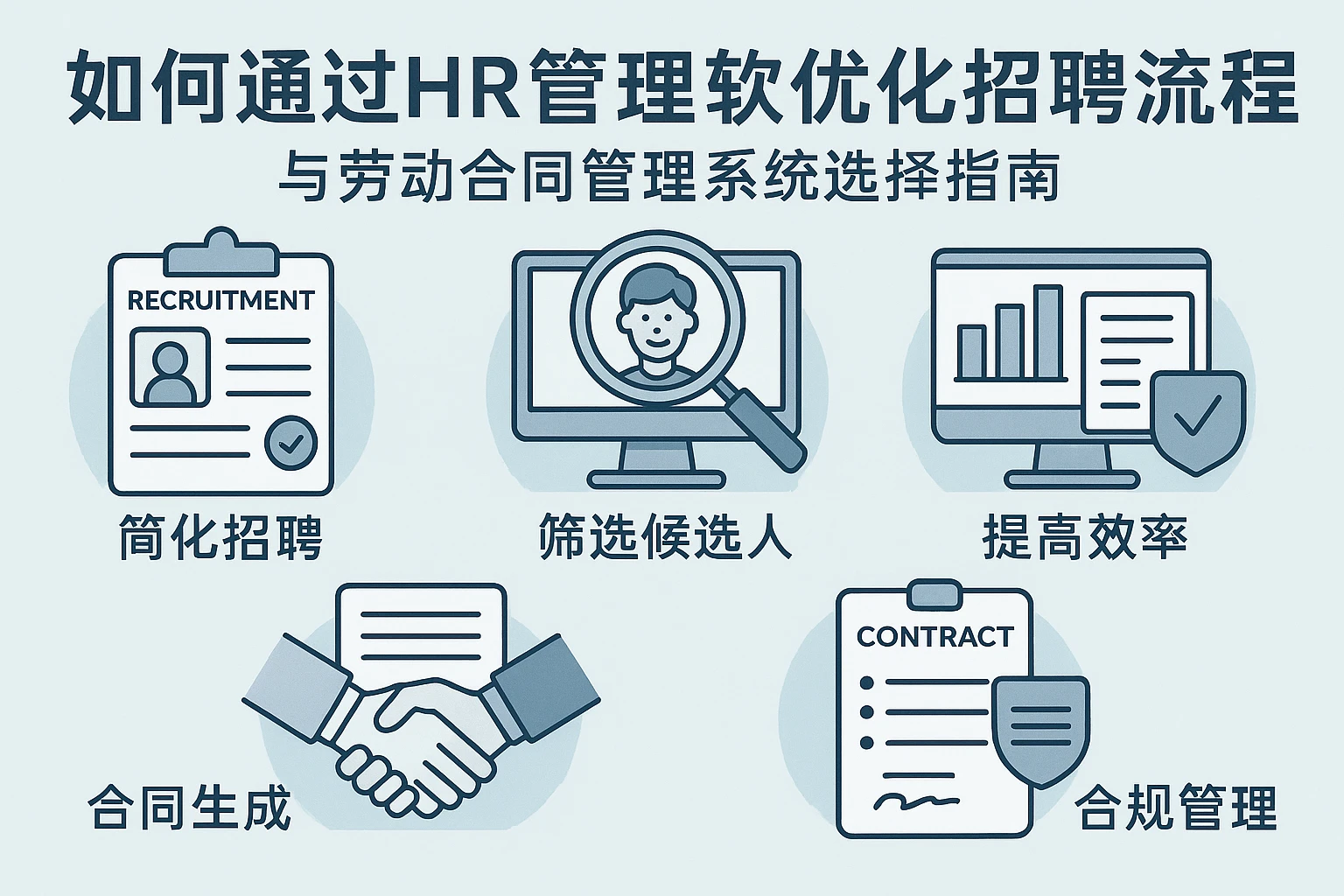 如何通过HR管理软件优化招聘流程与劳动合同管理系统选择指南
