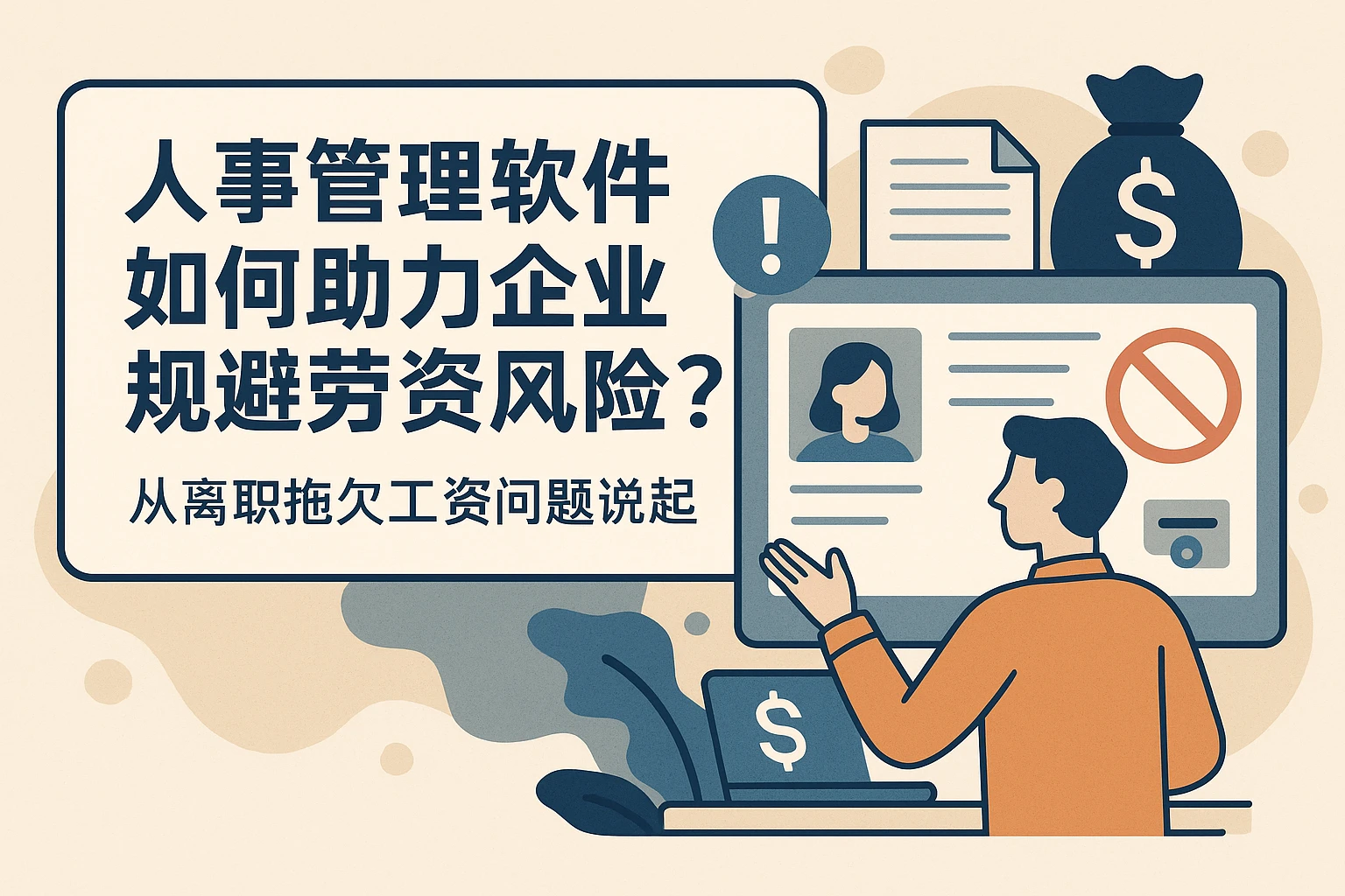 人事管理软件如何助力企业规避劳资风险?从离职拖欠工资问题说起