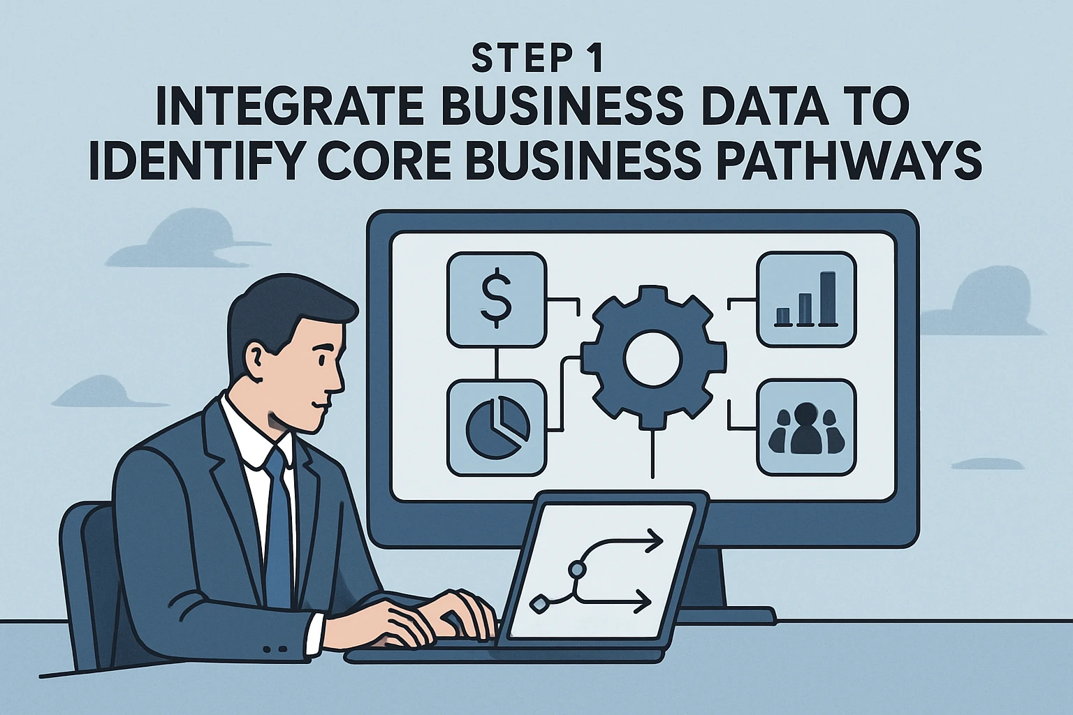 1. 第一步:用系统整合业务数据,明确核心业务链路