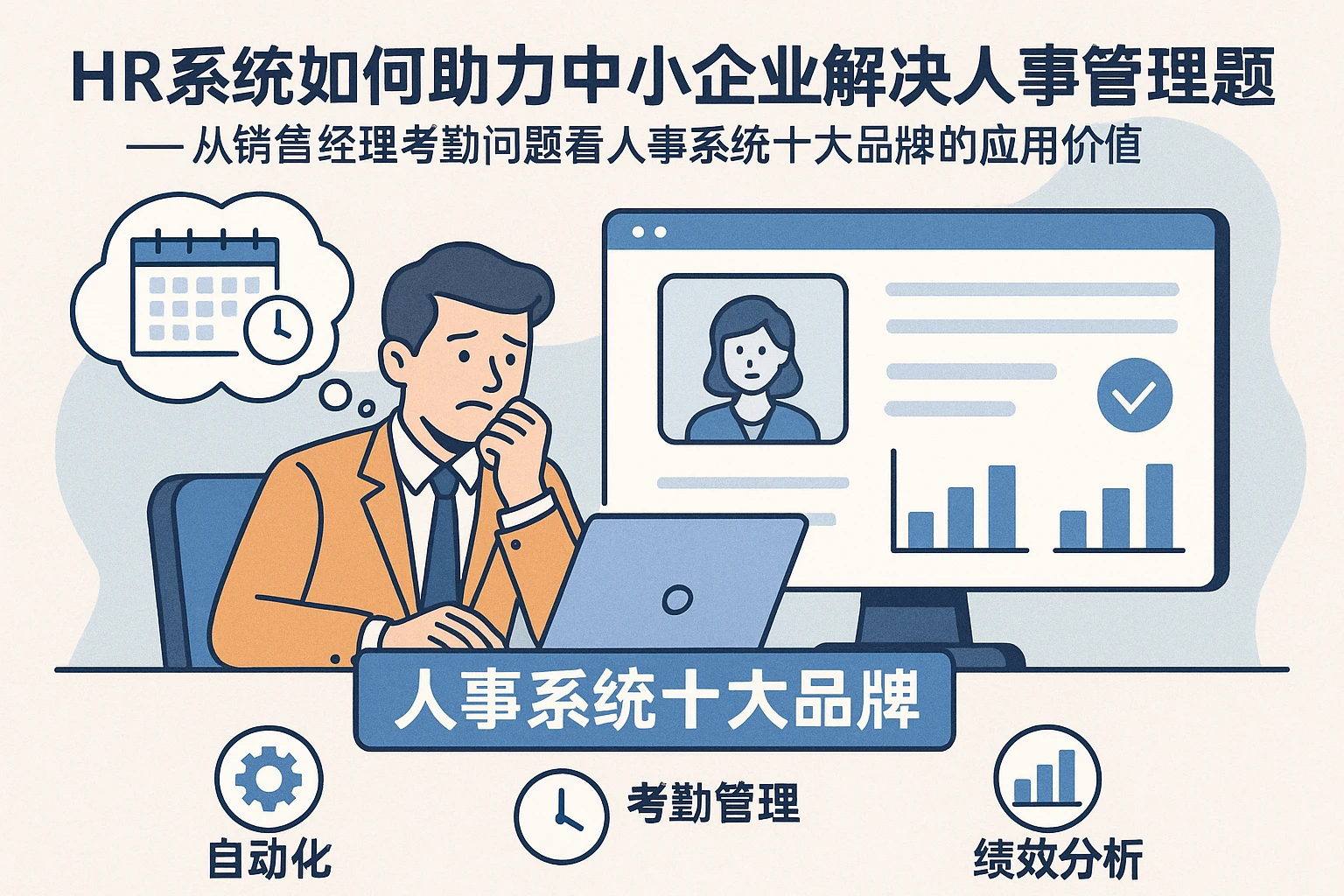 HR系统如何助力中小企业解决人事管理难题——从销售经理考勤问题看人事系统十大品牌的应用价值