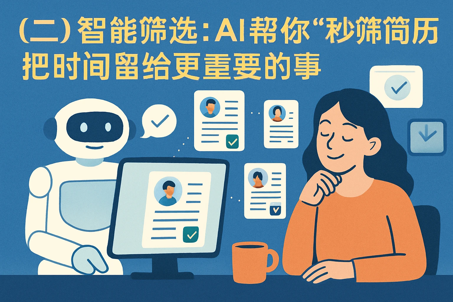(二)智能筛选:AI帮你“秒筛”简历,把时间留给更重要的事