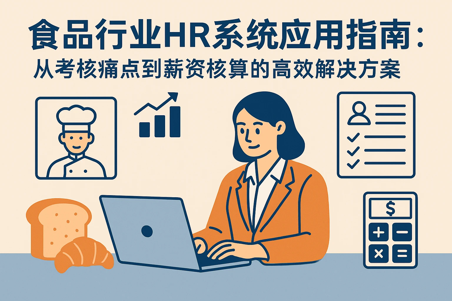 食品行业HR系统应用指南:从考核痛点到薪资核算的高效解决方案