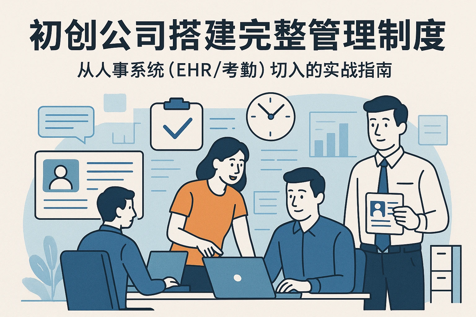 初创公司搭建完整管理制度：从人事系统（EHR/考勤）切入的实战指南