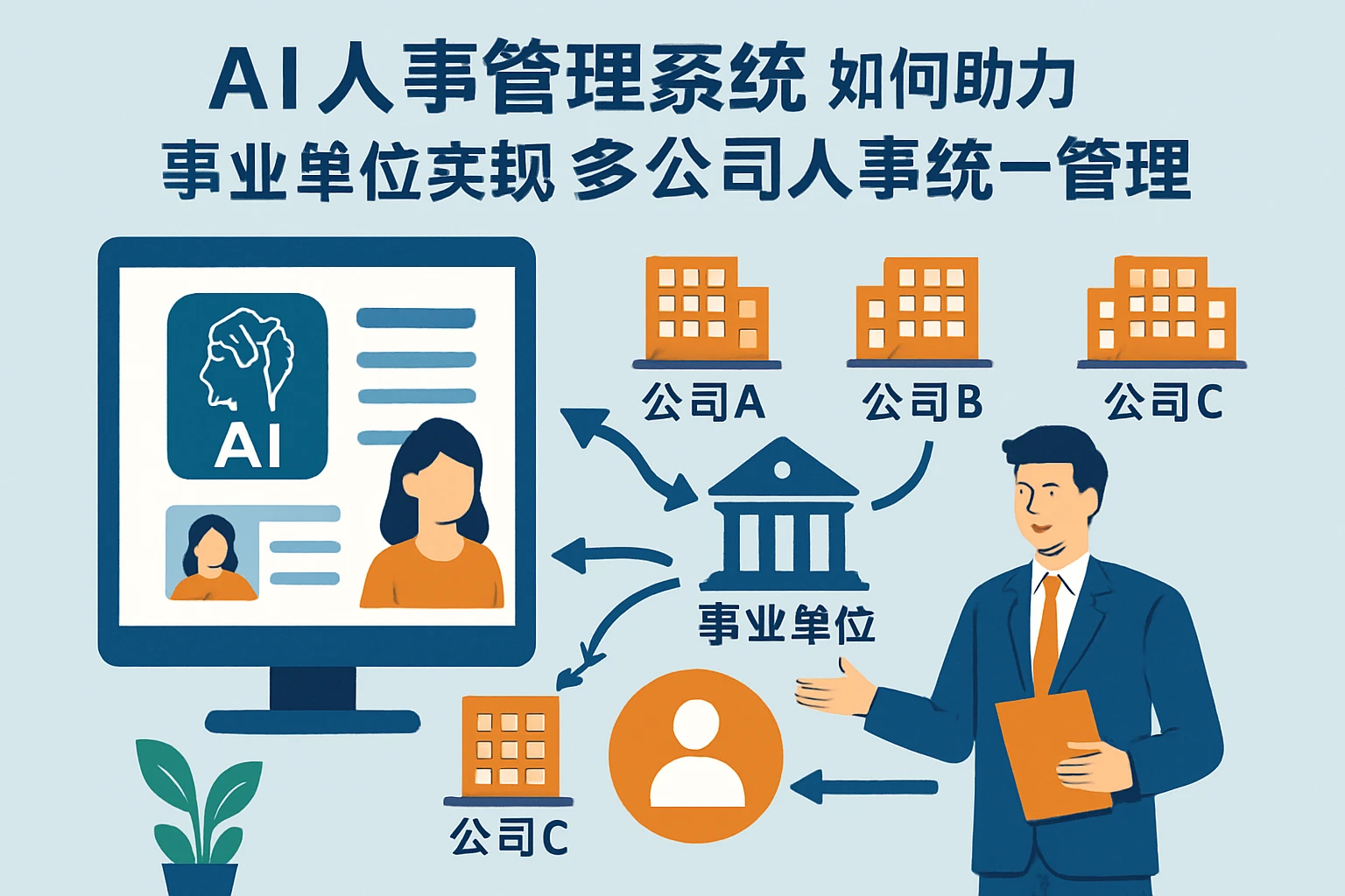 AI人事管理系统如何助力事业单位实现多公司人事统一管理