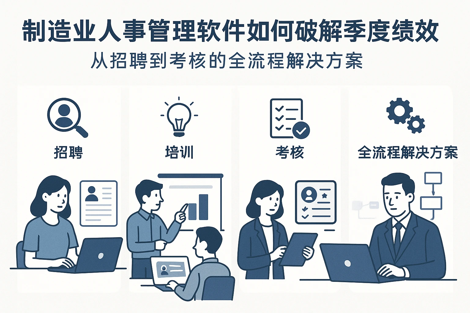 制造业人事管理软件如何破解季度绩效难题？从招聘到考核的全流程解决方案