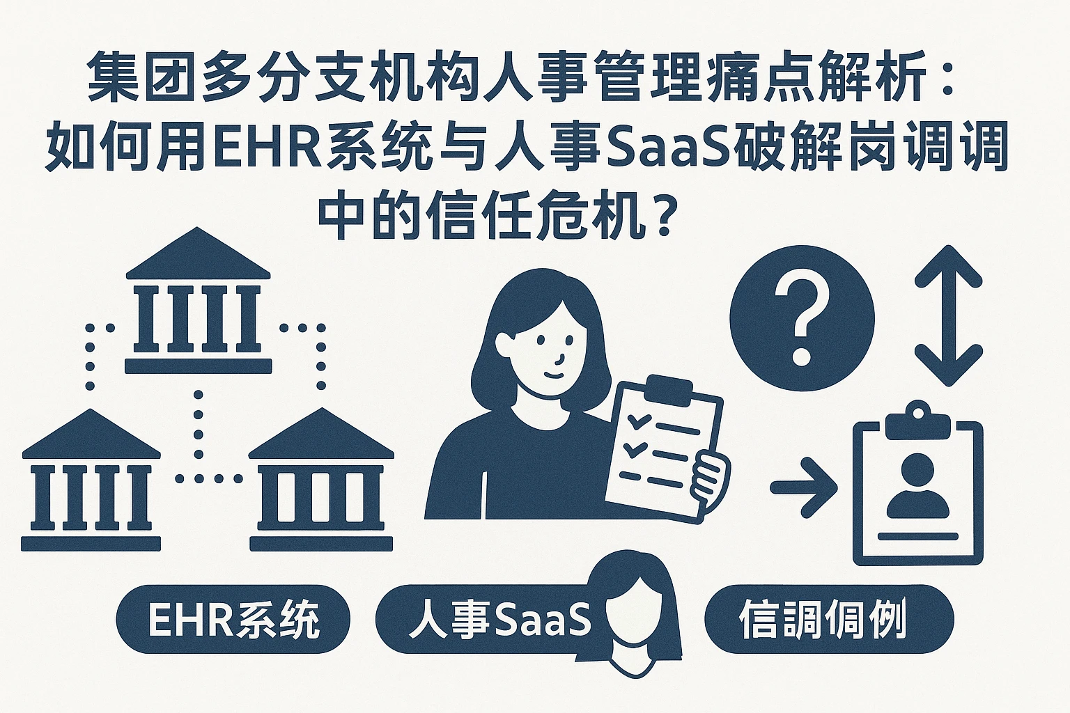 集团多分支机构人事管理痛点解析:如何用EHR系统与人事SaaS破解岗位调整中的信任危机?
