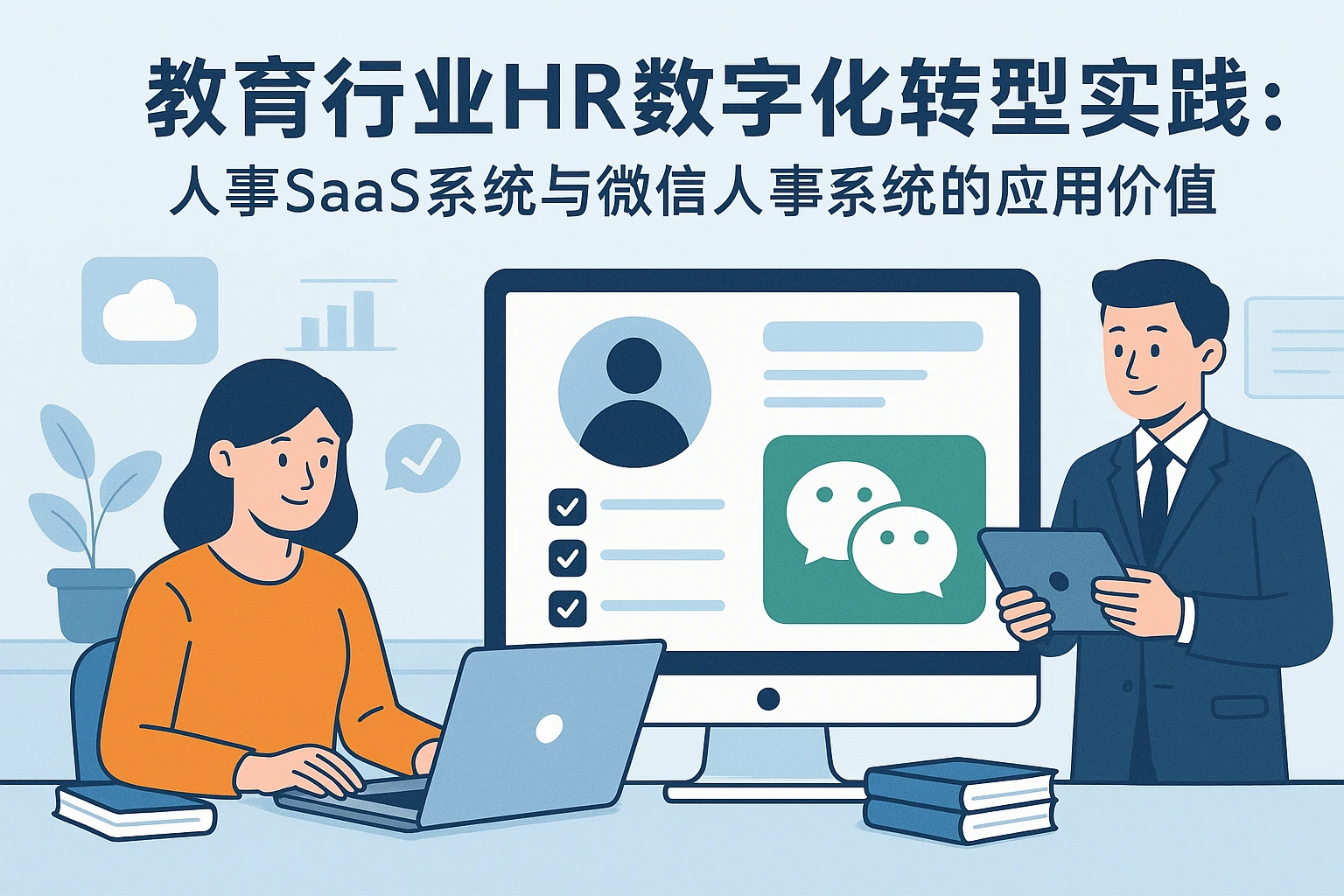 教育行业HR数字化转型实践：人事SaaS系统与微信人事系统的应用价值