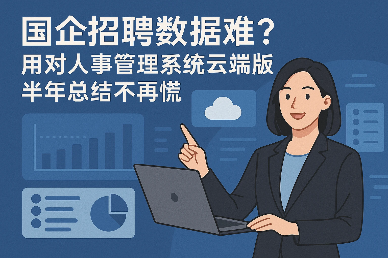 国企招聘数据难？用对人事管理系统云端版，半年总结不再慌
