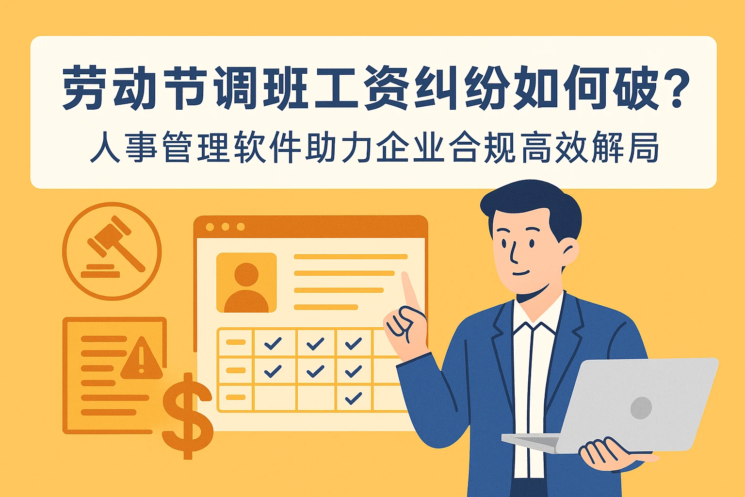 劳动节调班工资纠纷如何破？人事管理软件助力企业合规高效解局