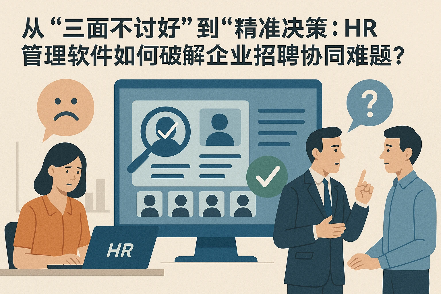 从“三面不讨好”到“精准决策”：HR管理软件如何破解企业招聘协同难题？