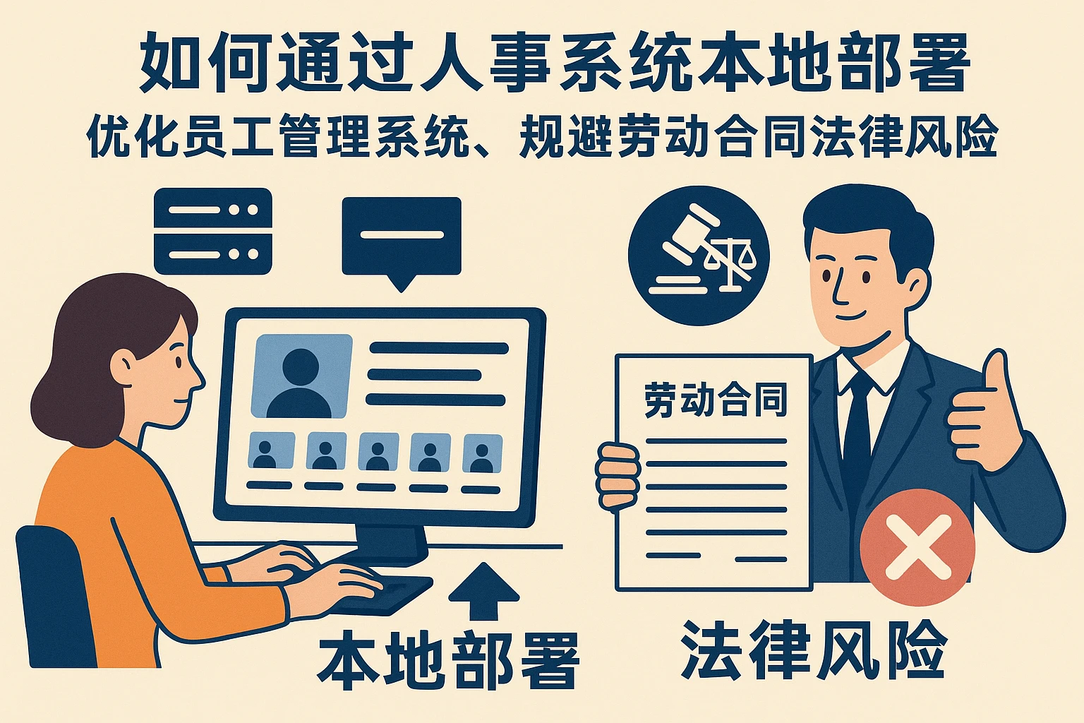 如何通过人事系统本地部署优化员工管理系统，规避劳动合同法律风险
