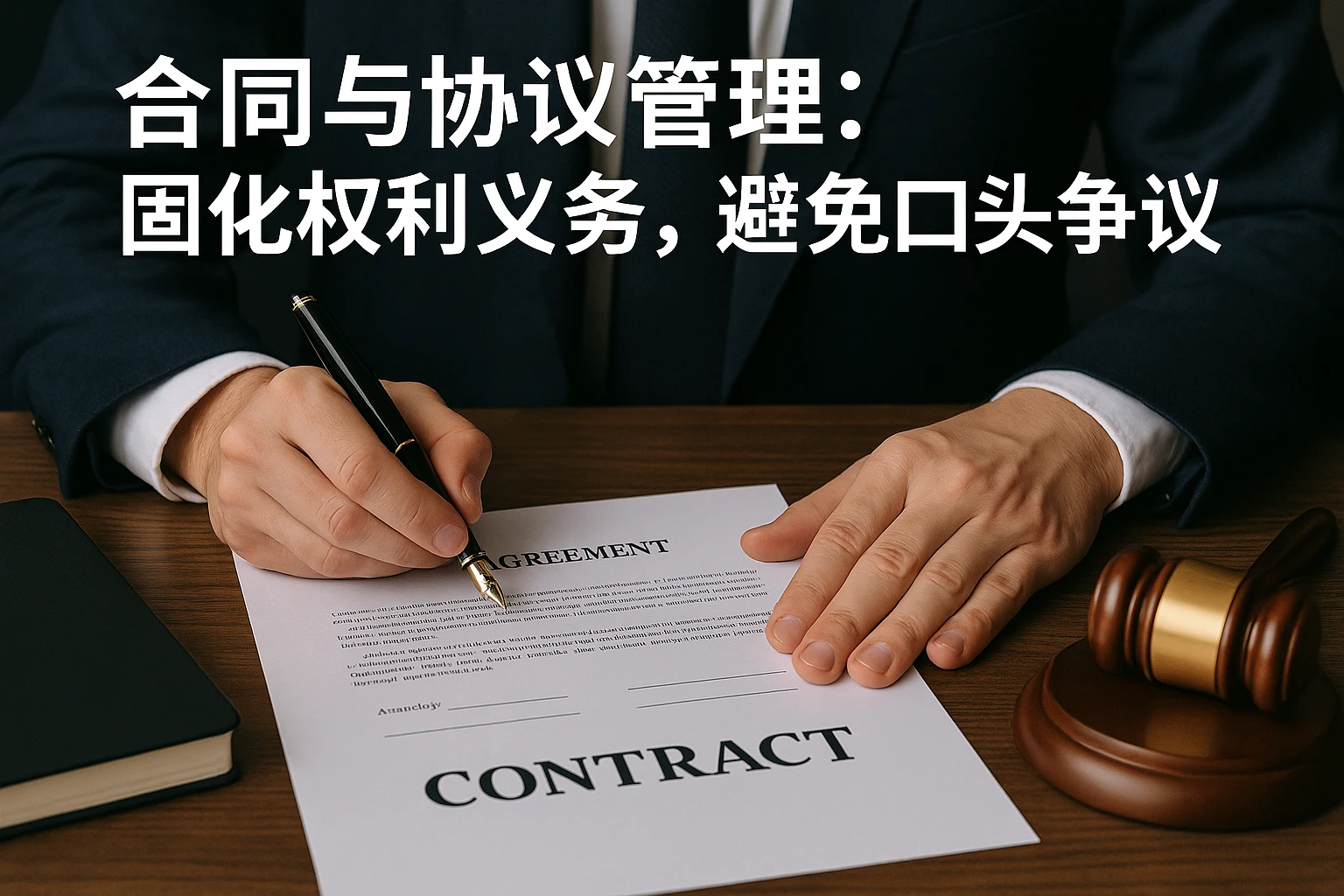 1. 合同与协议管理:固化权利义务,避免口头争议