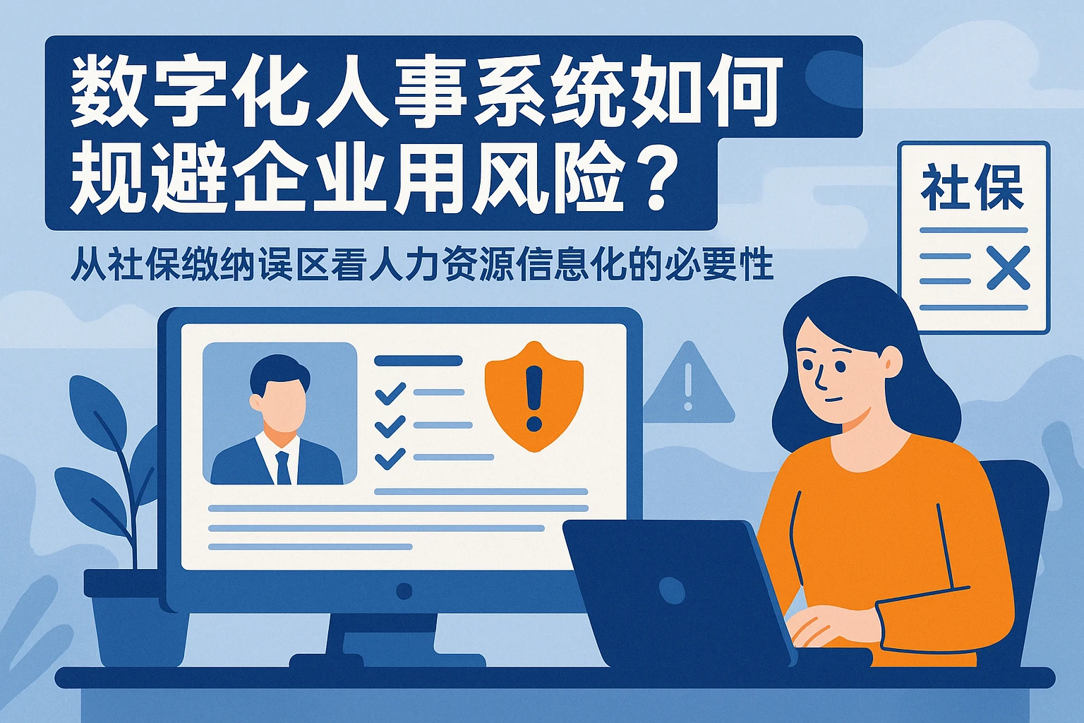 数字化人事系统如何规避企业用工风险?从社保缴纳误区看人力资源信息化的必要性