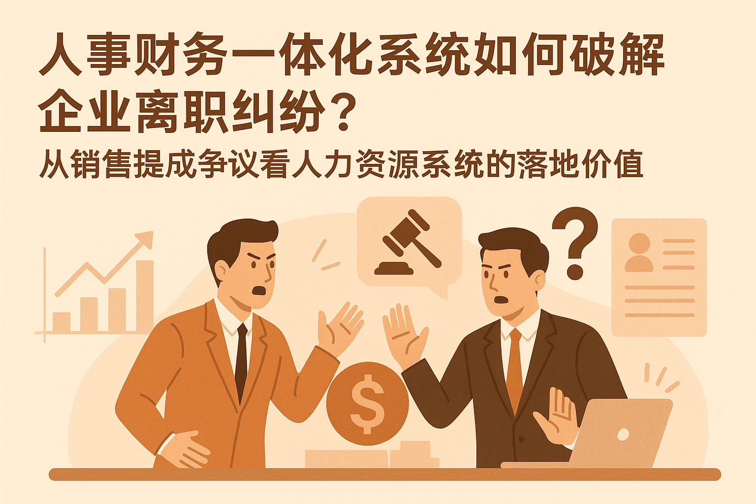 人事财务一体化系统如何破解企业离职纠纷？从销售提成争议看人力资源系统的落地价值