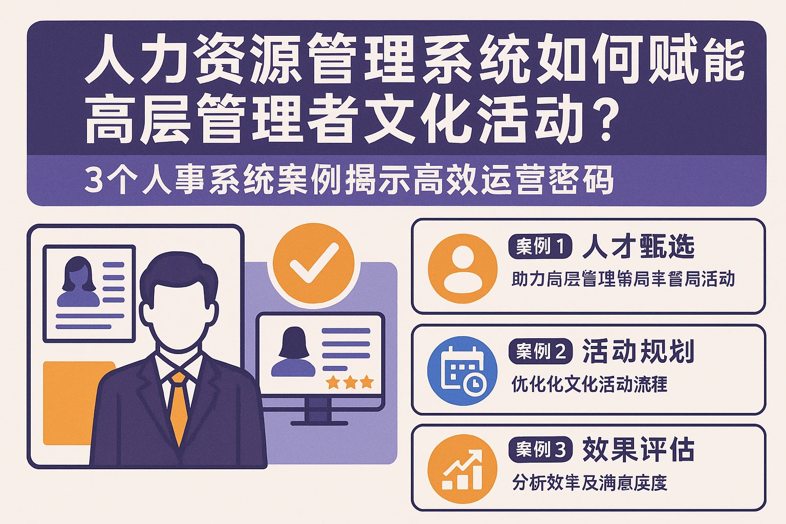 人力资源管理系统如何赋能高层管理者文化活动？3个人事系统案例揭示高效运营密码