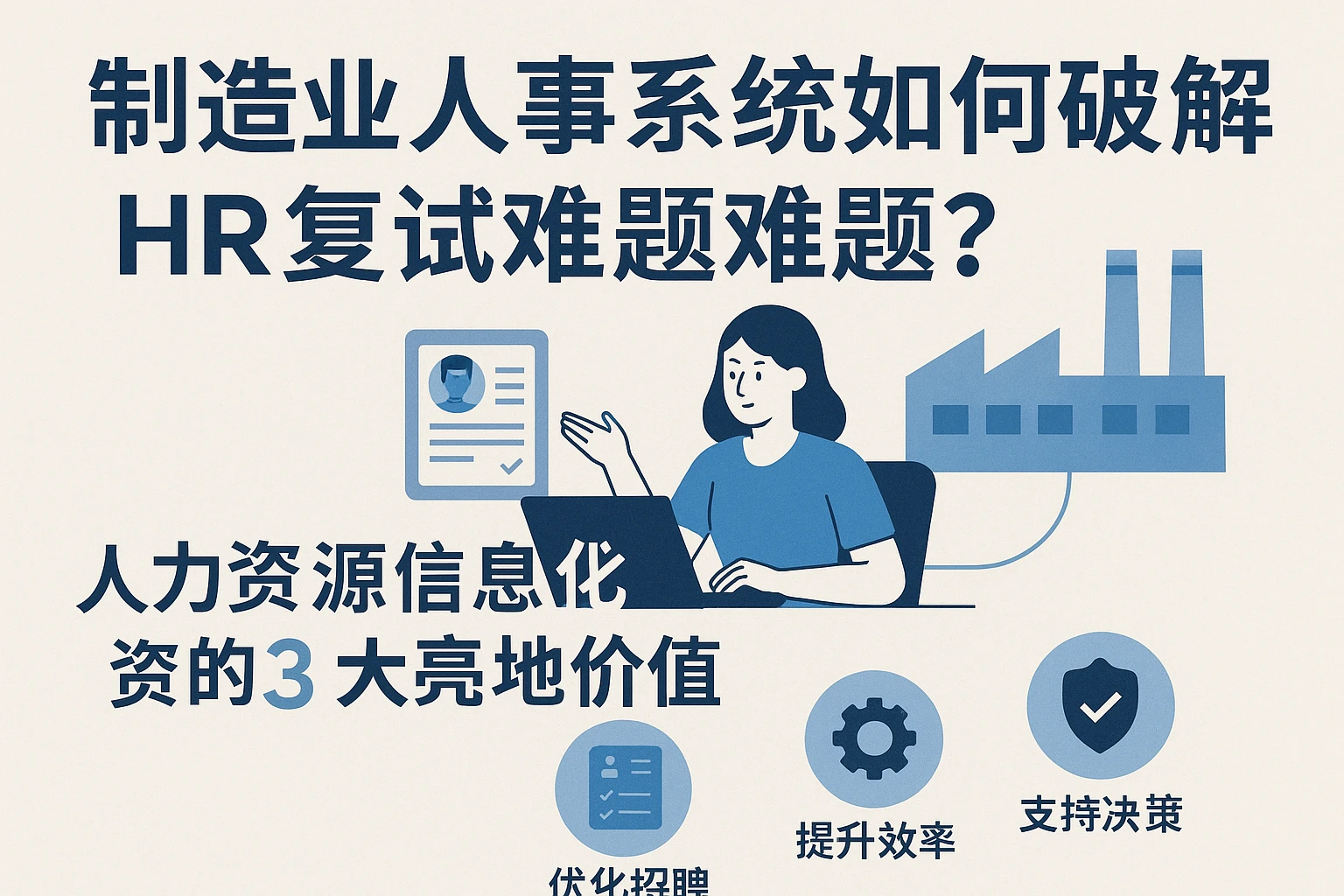 制造业人事系统如何破解HR复试难题？人力资源信息化系统的3大落地价值