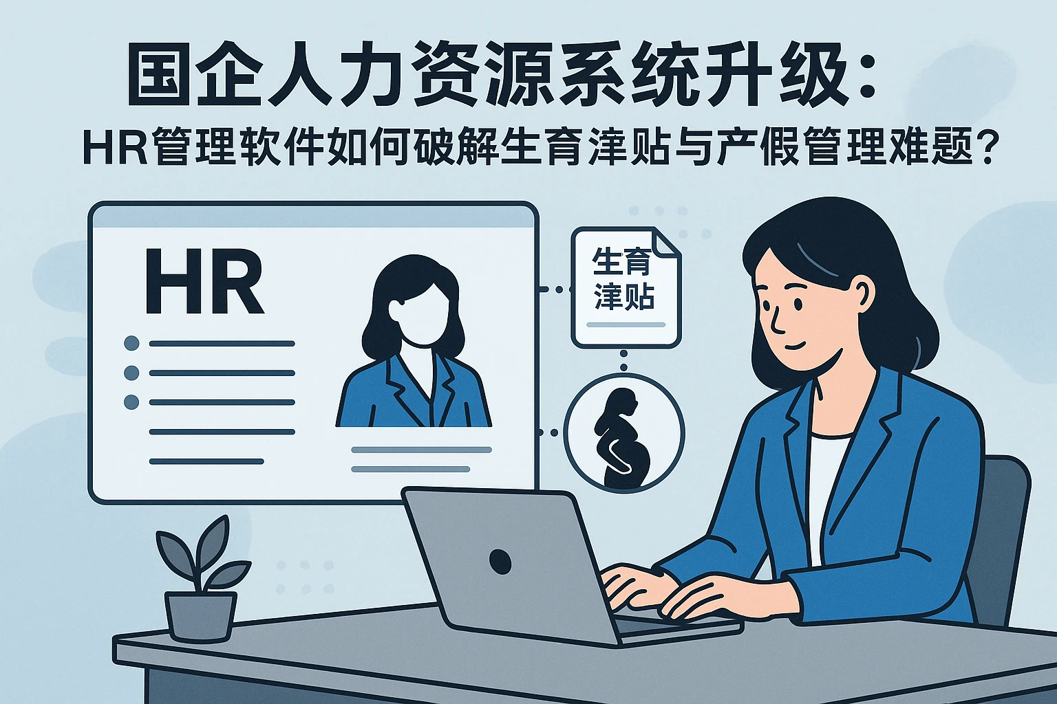 国企人力资源系统升级：HR管理软件如何破解生育津贴与产假管理难题？