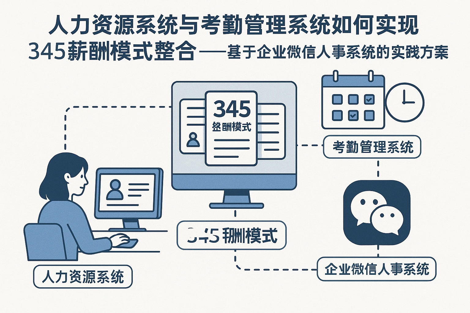 人力资源系统与考勤管理系统如何实现345薪酬模式整合——基于企业微信人事系统的实践方案