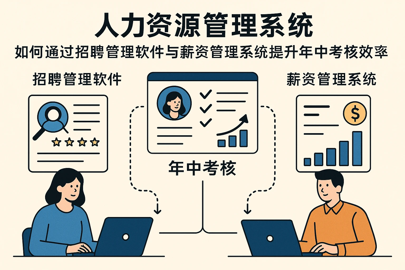 人力资源管理系统如何通过招聘管理软件与薪资管理系统提升年中考核效率
