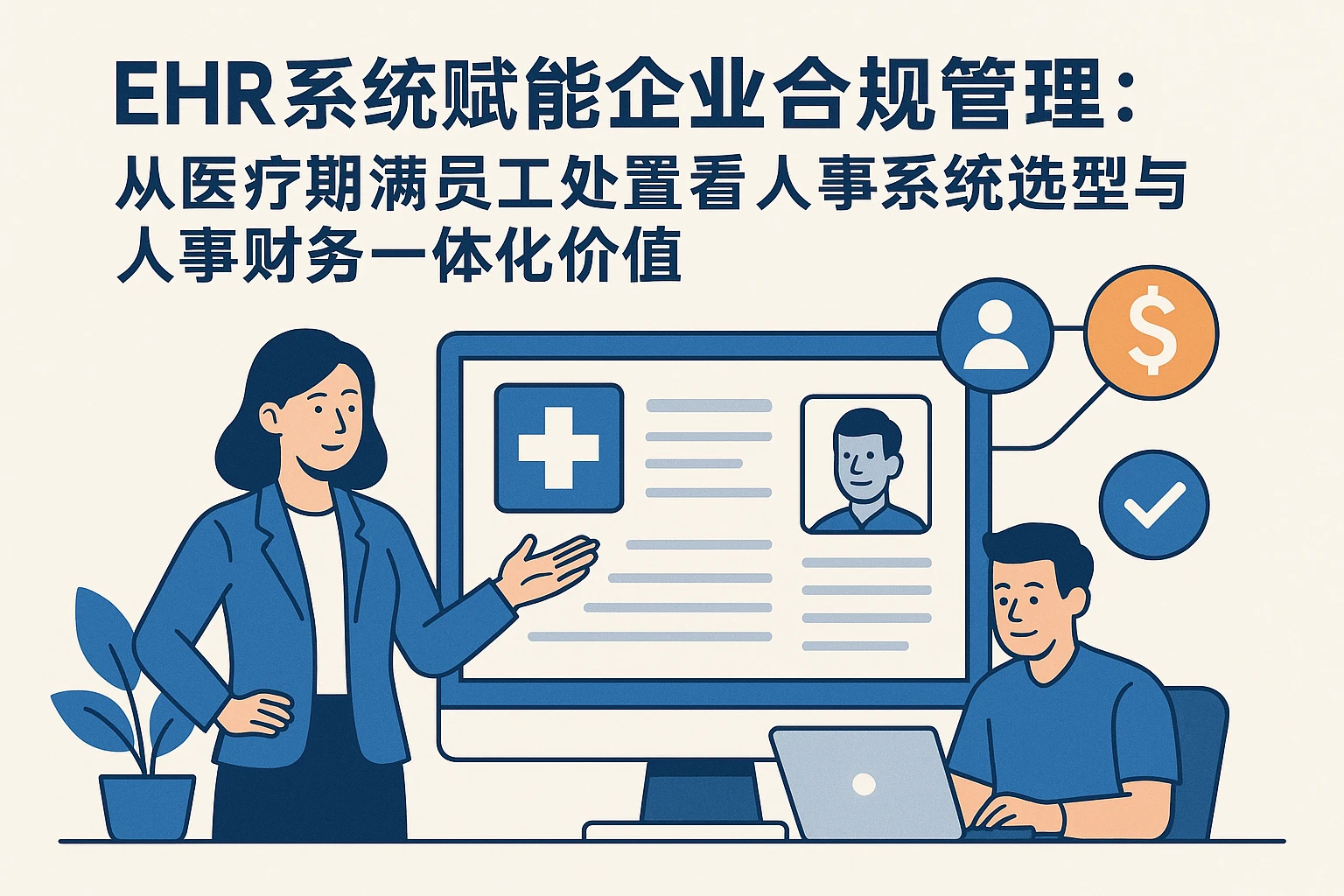 EHR系统赋能企业合规管理:从医疗期满员工处置看人事系统选型与人事财务一体化价值