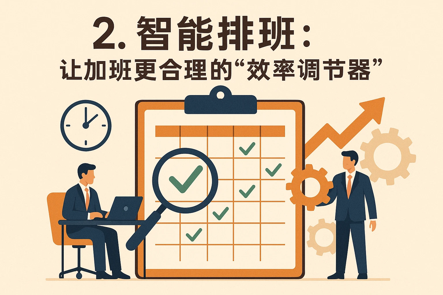 2. 智能排班：让加班更合理的“效率调节器”