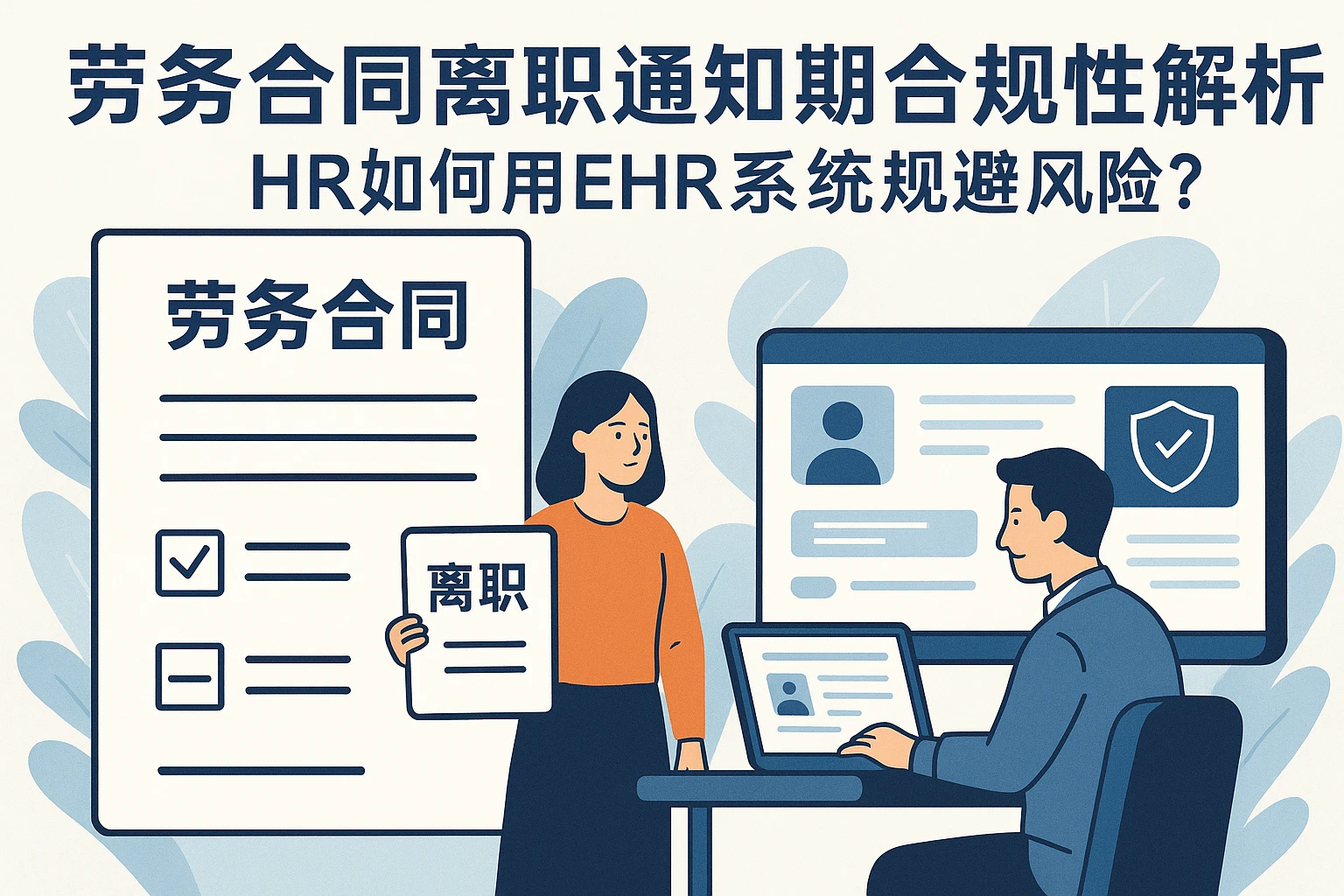 劳务合同离职通知期合规性解析：HR如何用EHR系统规避风险？