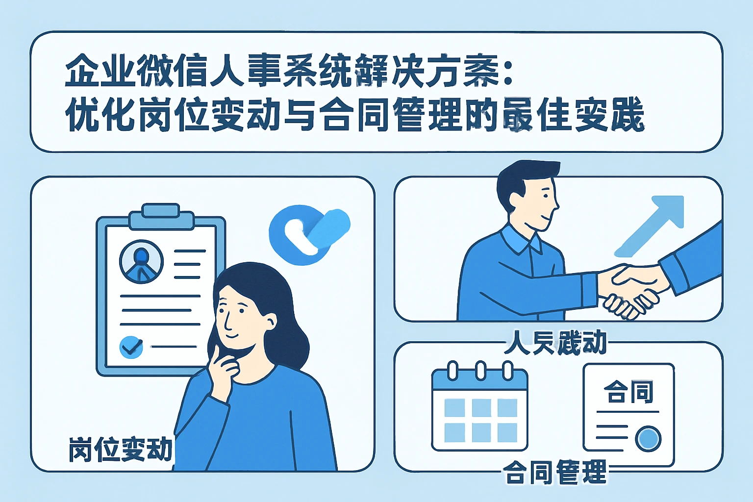 企业微信人事系统解决方案：优化岗位变动与合同管理的最佳实践