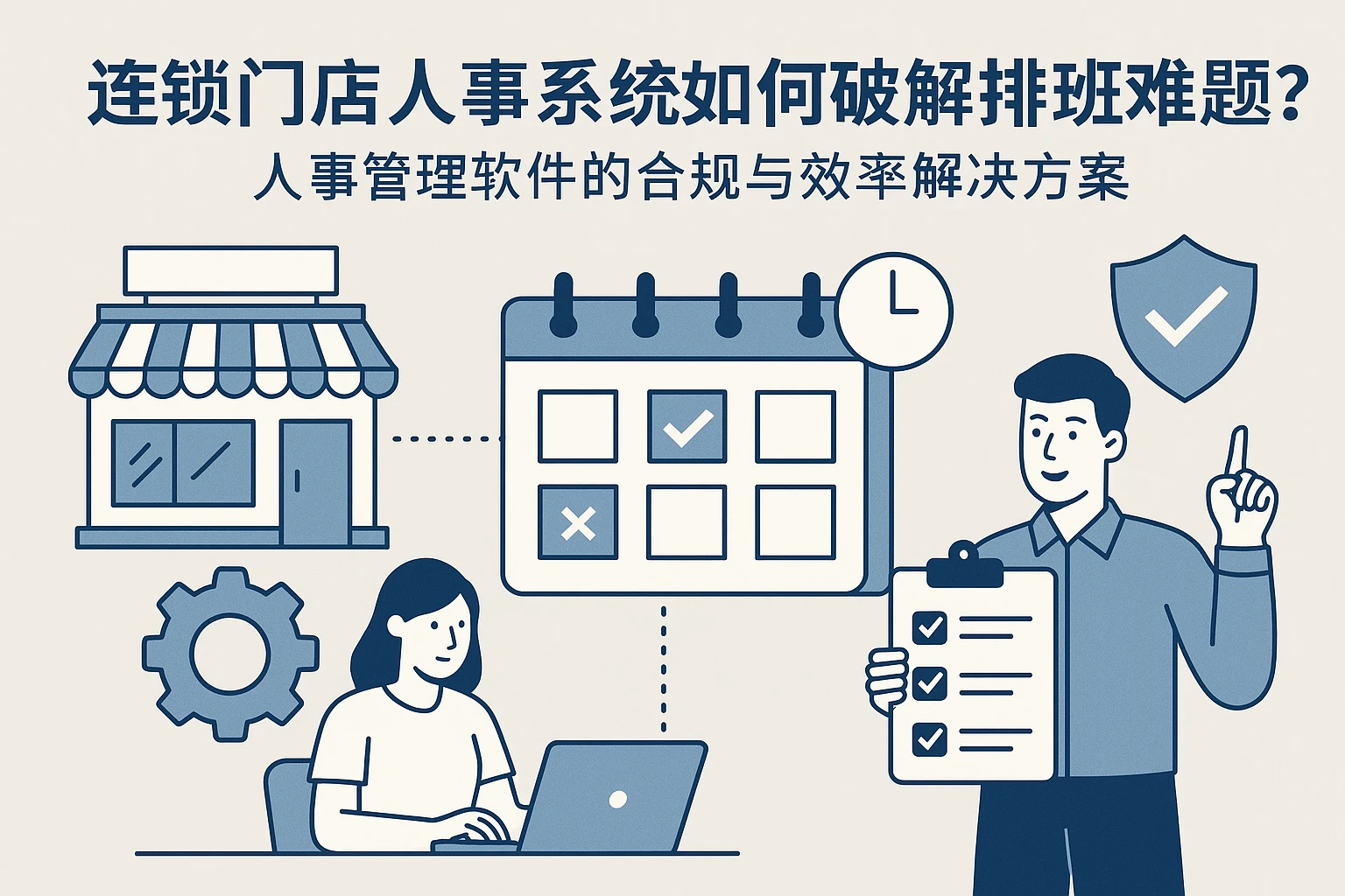 连锁门店人事系统如何破解排班难题？人事管理软件的合规与效率解决方案