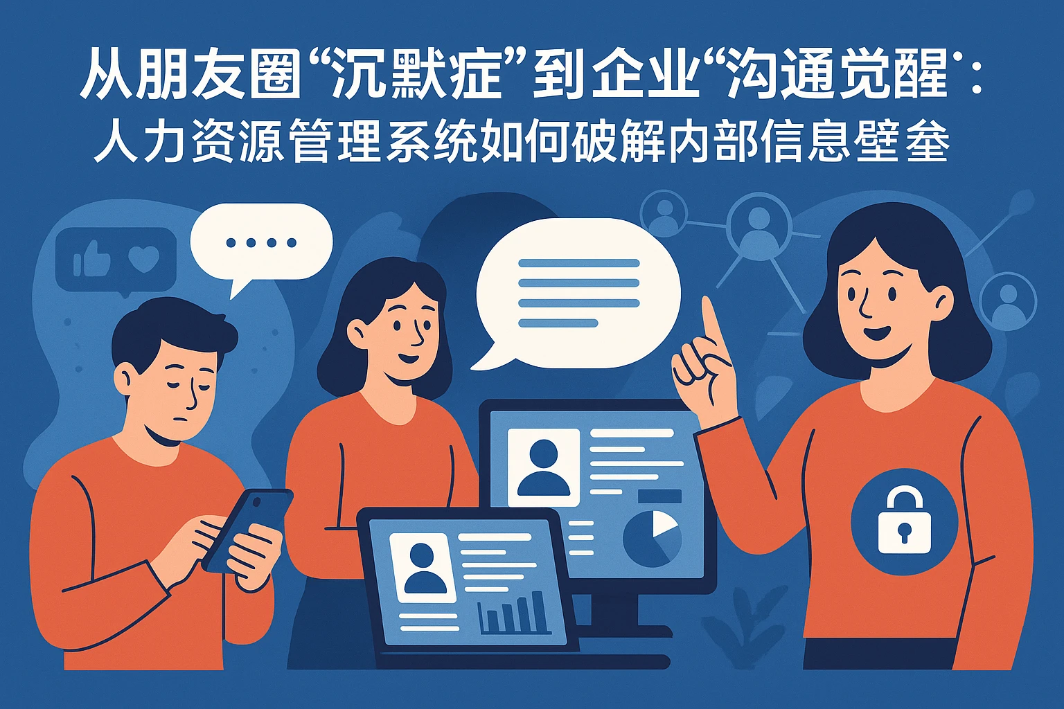 从朋友圈“沉默症”到企业“沟通觉醒”：人力资源管理系统如何破解内部信息壁垒