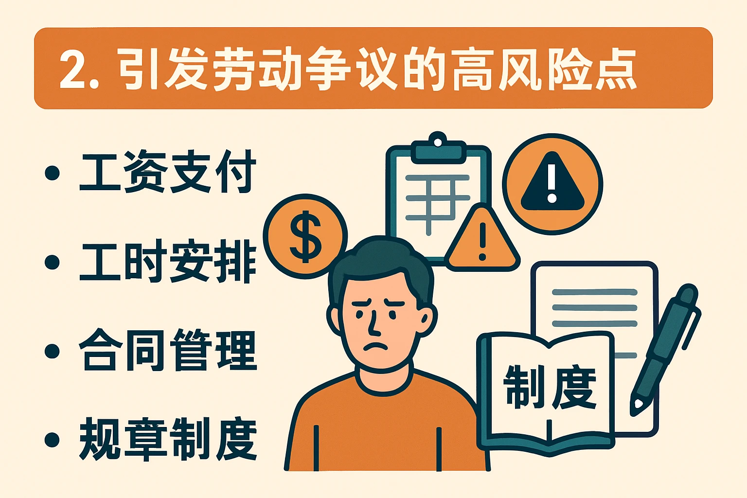 2. 引发劳动争议的高风险点